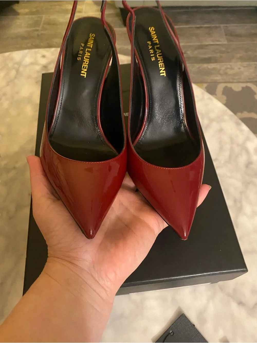 RED YSL HEEL- like new - Picture 7 of 16